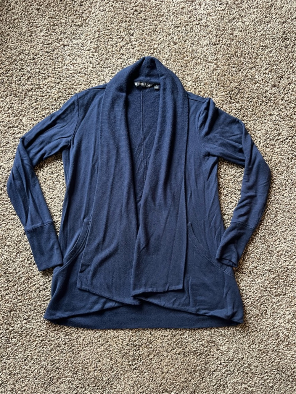 Athleta Pranayama Wrap Navy Size Small